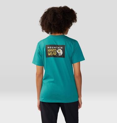 Women's MHW Logo in a Box Short Sleeve, Color: Wintermint, image 18