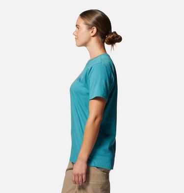 Women's MHW Logo in a Box Short Sleeve, Color: Palisades, image 7