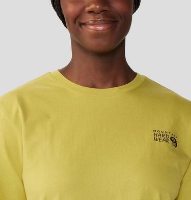 Women's MHW Logo in a Box Short Sleeve, Color: Bright Olive, image 12