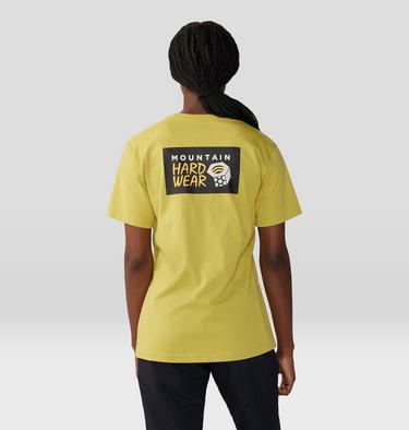 Women's MHW Logo in a Box Short Sleeve, Color: Bright Olive, image 10