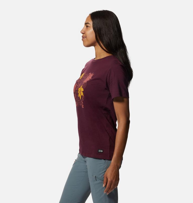 Women's MHW Logo in a Box Short Sleeve, Color: Cocoa Red, image 3