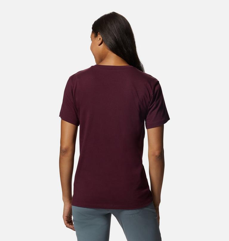 Women's MHW Logo in a Box Short Sleeve, Color: Cocoa Red, image 2