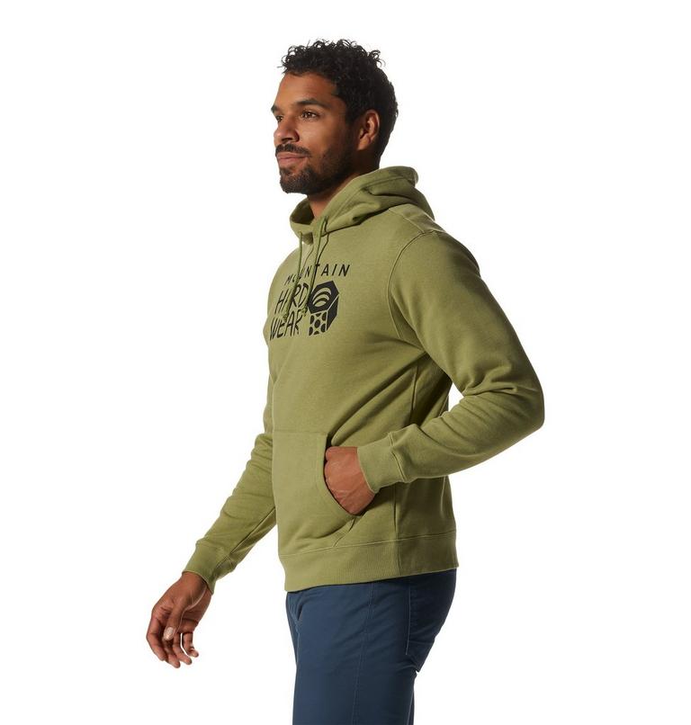 Chandail à capuchon MHW Logo Homme, Color: Light Cactus, image 3