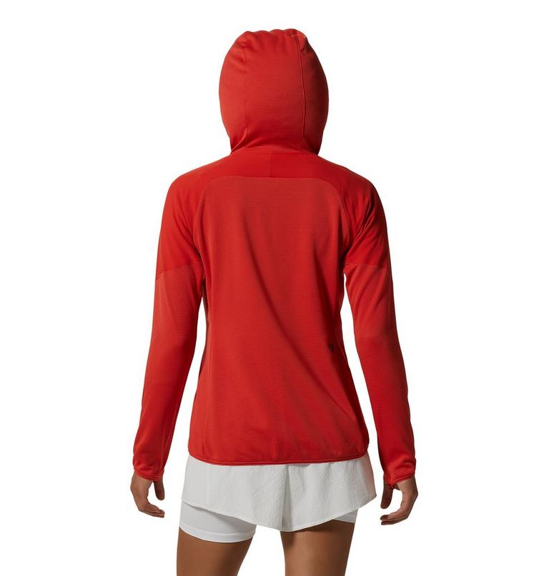 Women's Stratus Range Full Zip Hoody, Color: Summit Red, image 2
