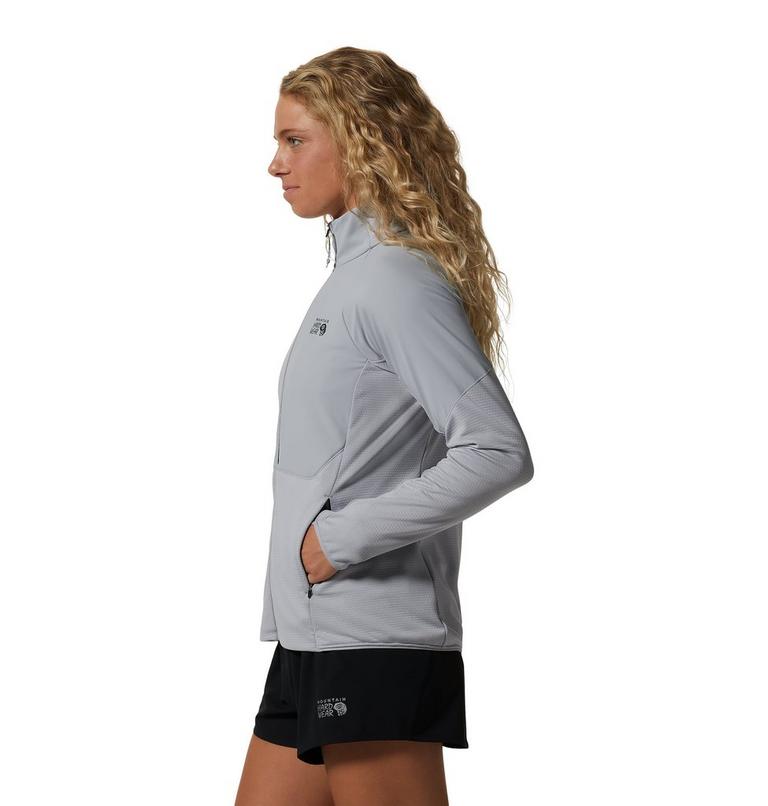 Women's Stratus Range Full Zip, Color: Glacial, image 3