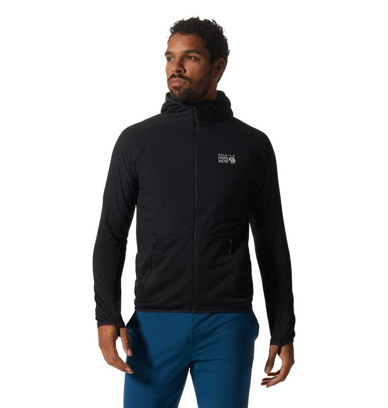 Manteau à capuchon Stratus Range Homme, Color: Black, image 1