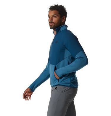 Men's Stratus Range Full Zip, Color: Caspian, image 3