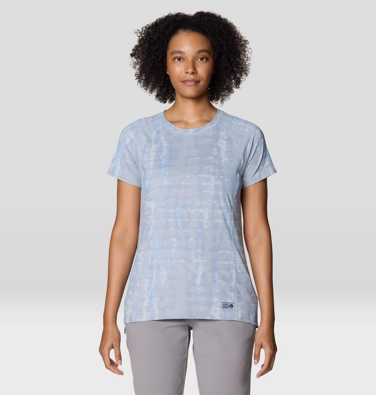 Women's Crater Lake Short Sleeve, Color: Glacial Prismatic Print, image 1