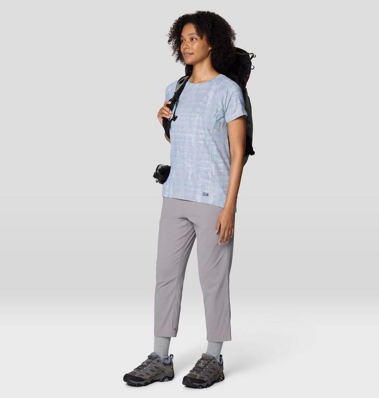 Women's Crater Lake Short Sleeve, Color: Glacial Prismatic Print, image 2