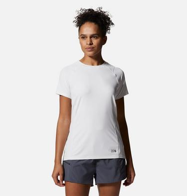 Women's Crater Lake Short Sleeve Shirt, Color: Fogbank, image 1