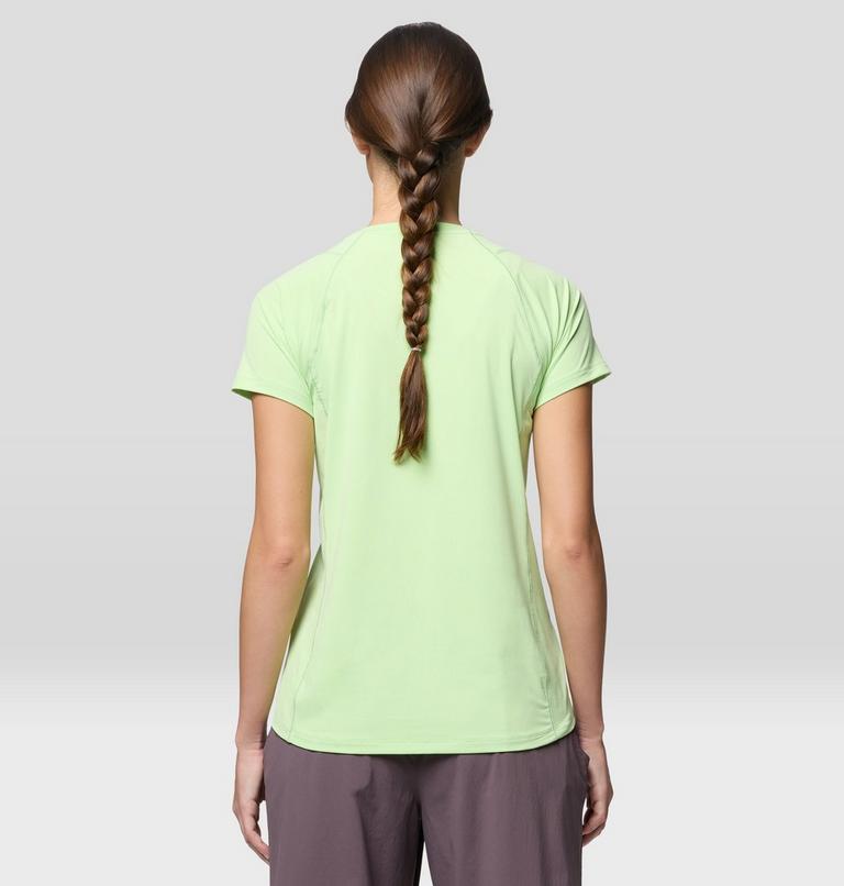 Women's Crater Lake Short Sleeve, Color: Frozen In Lime, image 3