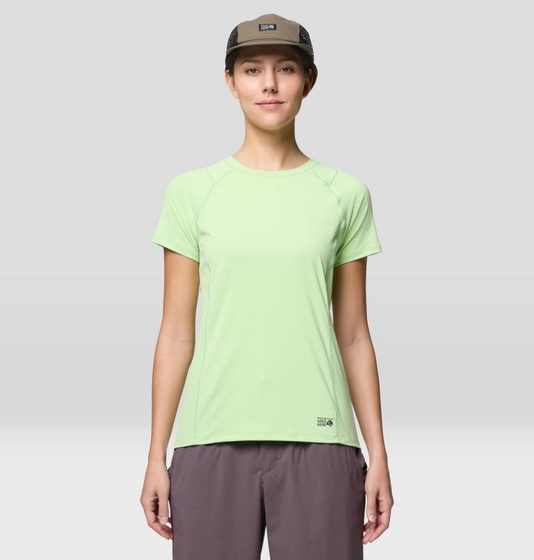 Women's Crater Lake Short Sleeve, Color: Frozen In Lime, image 1