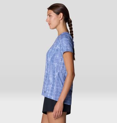 Women's Crater Lake Short Sleeve, Color: Best Coast Blue Prismatic Print, image 8
