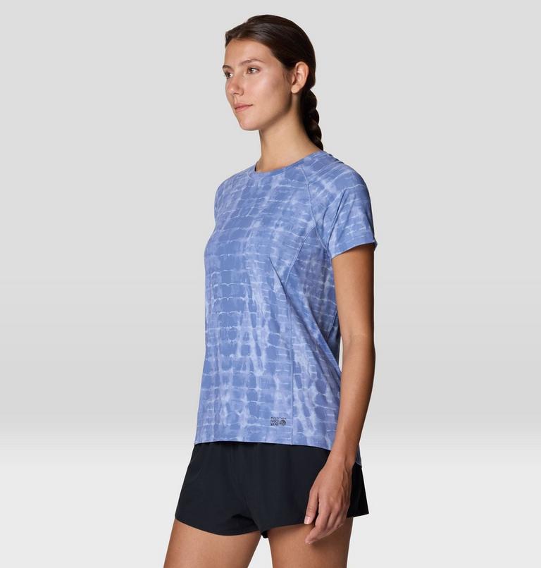 Women's Crater Lake Short Sleeve, Color: Best Coast Blue Prismatic Print, image 5