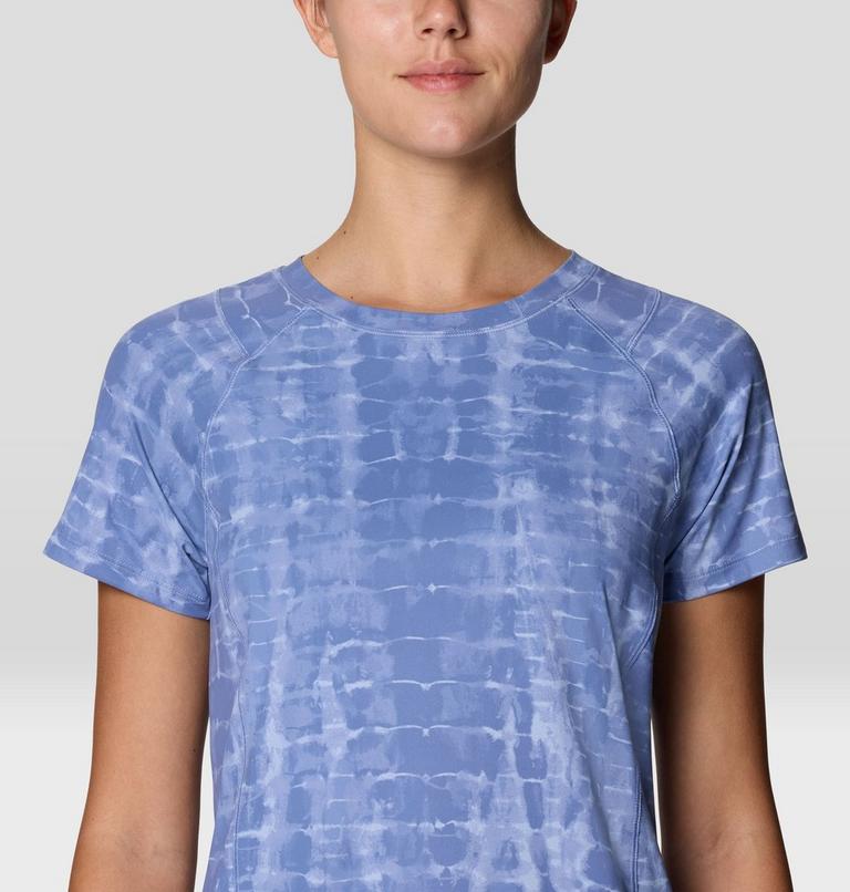 Women's Crater Lake Short Sleeve, Color: Best Coast Blue Prismatic Print, image 6
