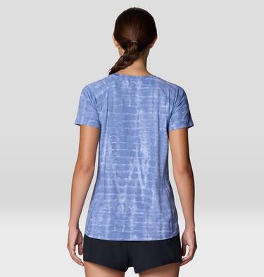 Women's Crater Lake Short Sleeve, Color: Best Coast Blue Prismatic Print, image 7