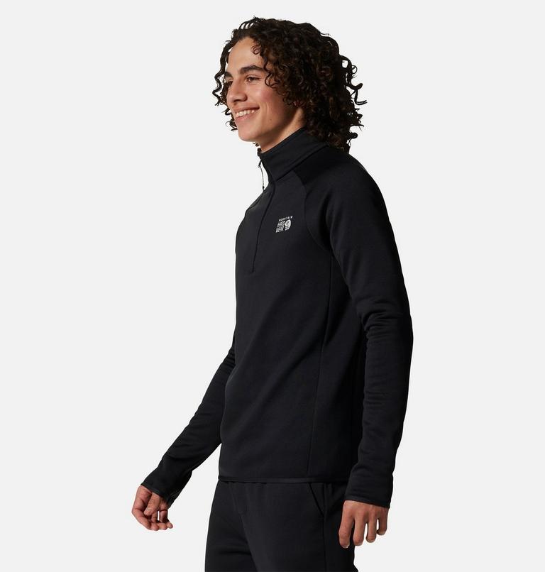 Haut avec fermeture éclair 1/4 Polartec® Power Stretch® Pro Homme, Color: Black, image 3
