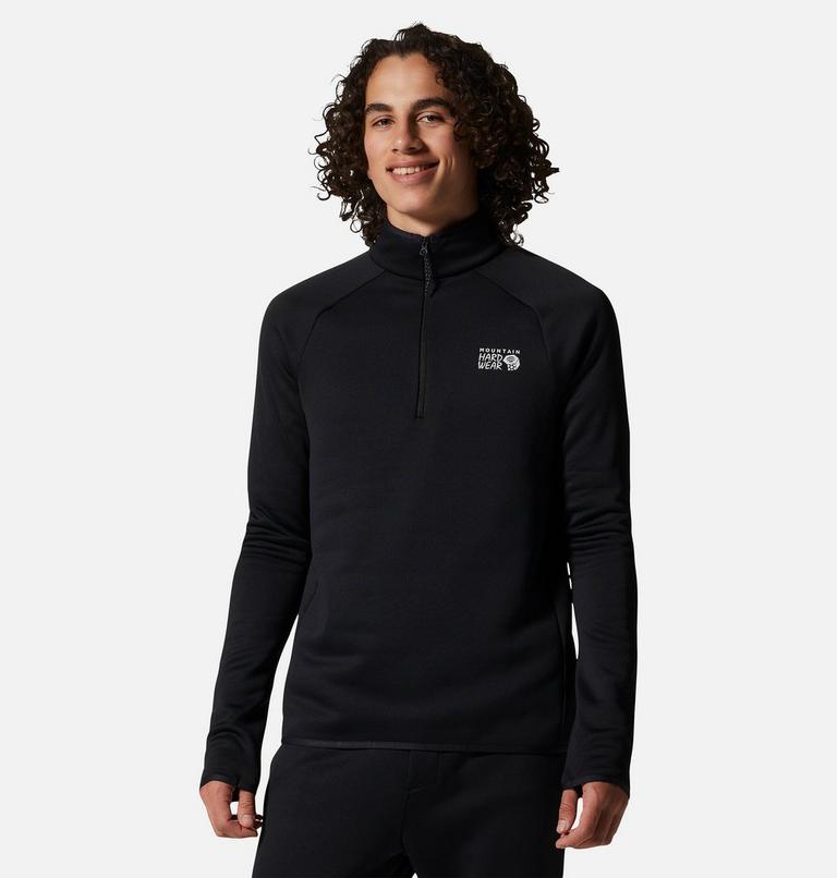 Haut avec fermeture éclair 1/4 Polartec® Power Stretch® Pro Homme, Color: Black, image 1