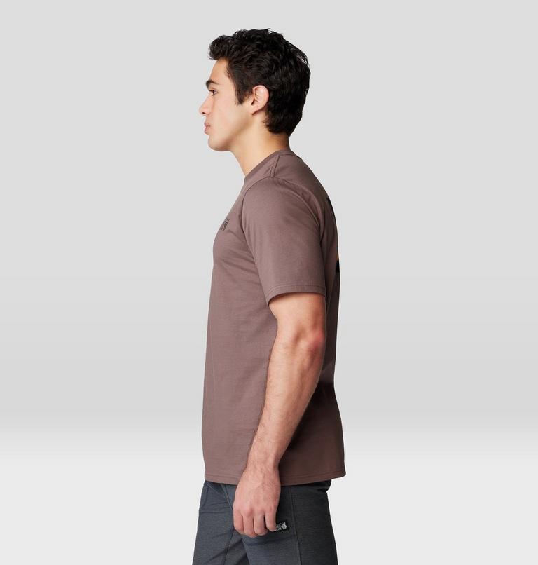 T-shirt &agrave; manches courtes Box Logo Homme, Color: Carob, image 3