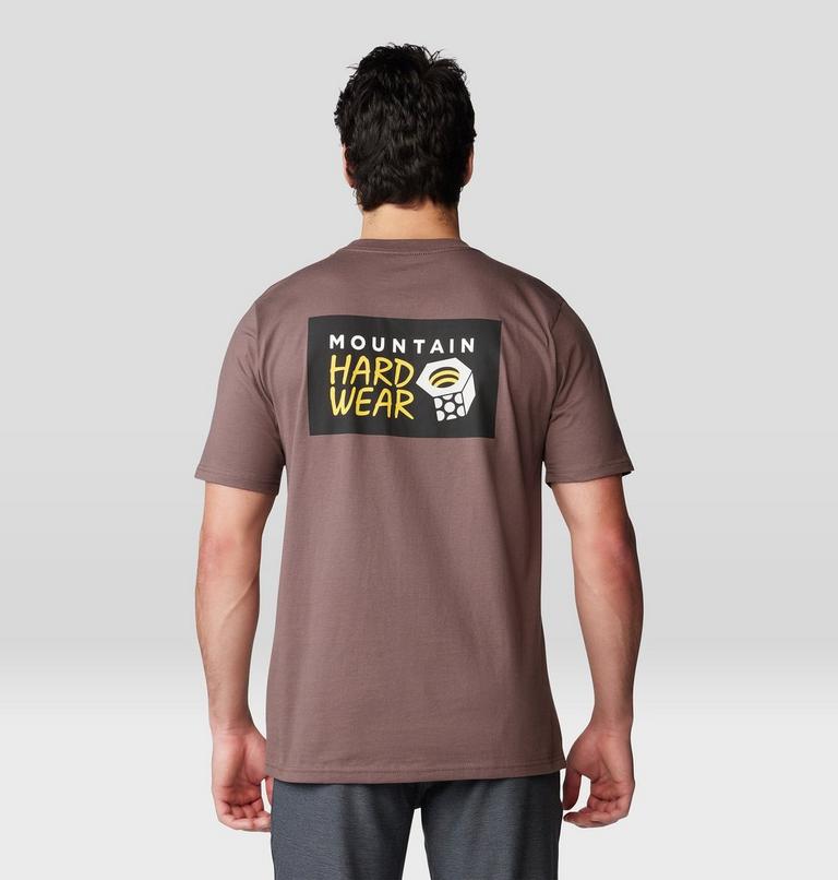 T-shirt &agrave; manches courtes Box Logo Homme, Color: Carob, image 2