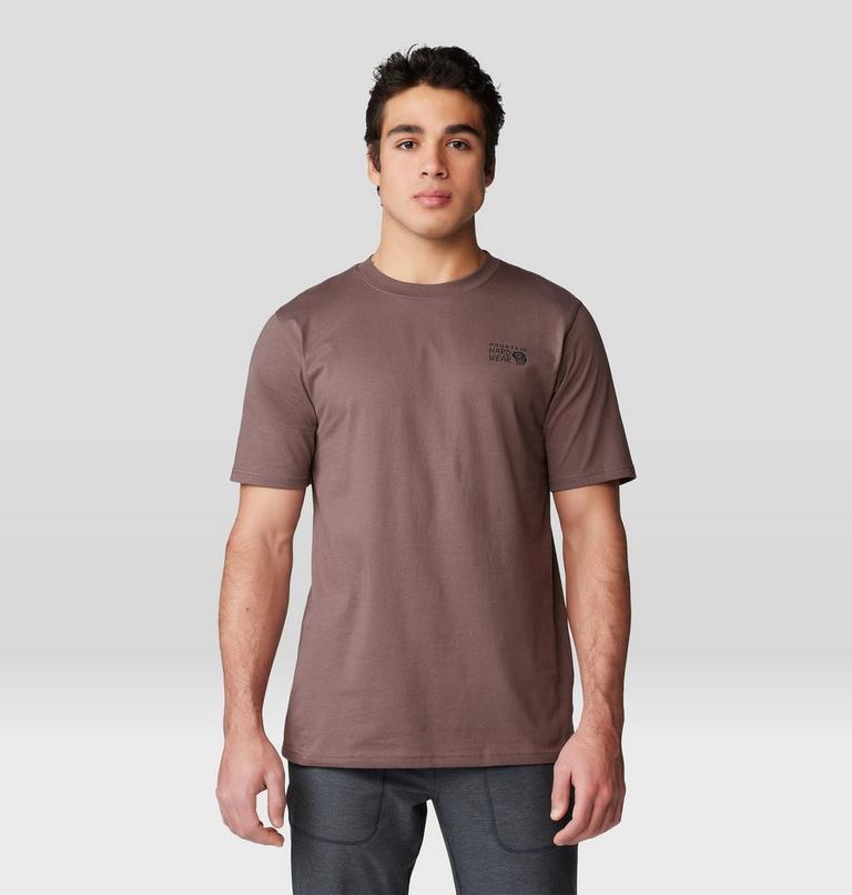 T-shirt &agrave; manches courtes Box Logo Homme, Color: Carob, image 1
