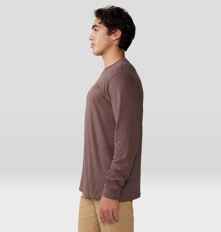 Haut à manches longues Box Logo Homme, Color: Carob, image 3