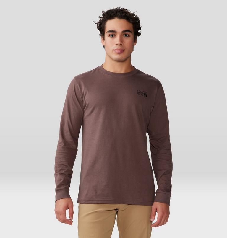Haut à manches longues Box Logo Homme, Color: Carob, image 1