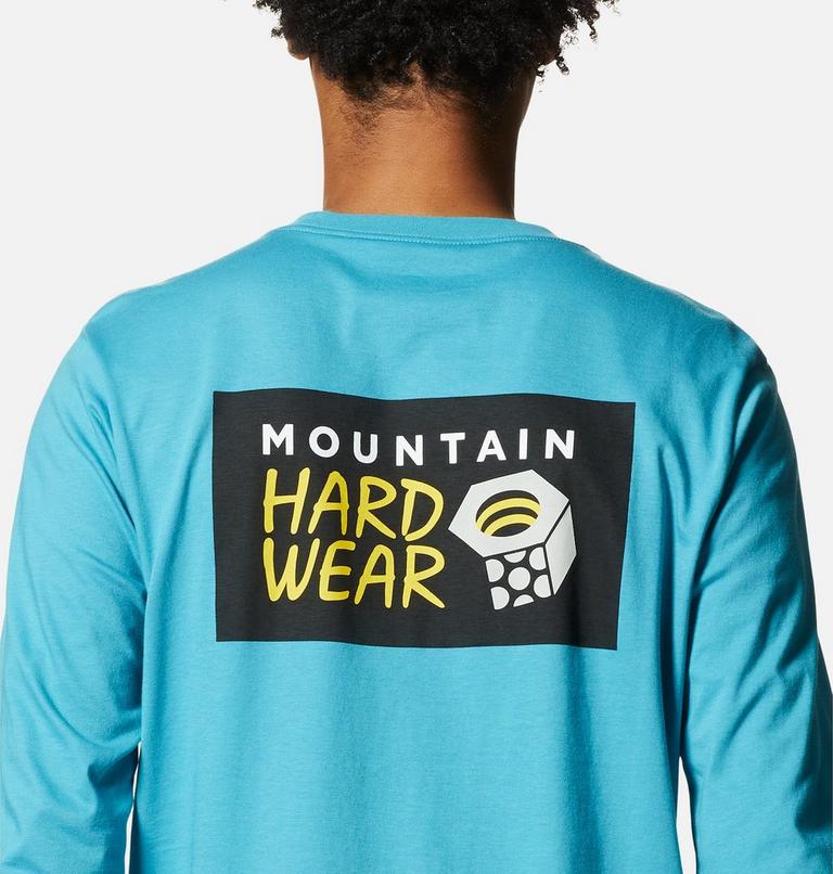 T-shirt à manches longues MHW Logo in a Box Homme, Color: Teton Blue, image 5