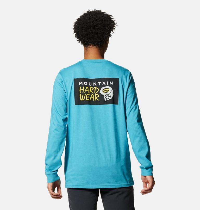 T-shirt à manches longues MHW Logo in a Box Homme, Color: Teton Blue, image 2