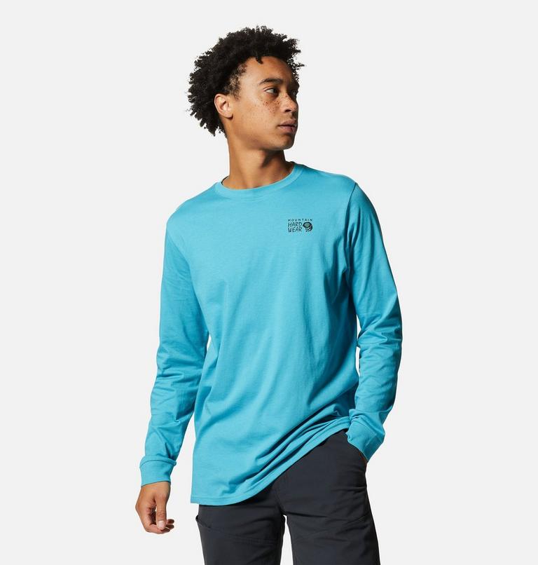T-shirt à manches longues MHW Logo in a Box Homme, Color: Teton Blue, image 1