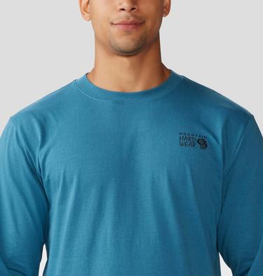 Men's Box Logo Long Sleeve, Color: Baltic Blue, image 4