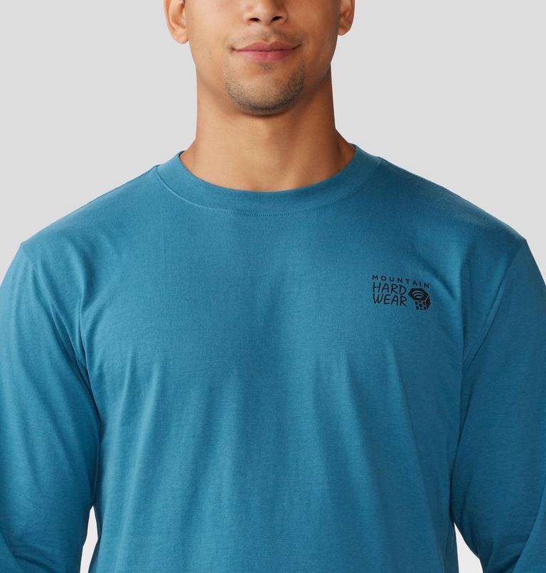 Men's Box Logo Long Sleeve, Color: Baltic Blue, image 4