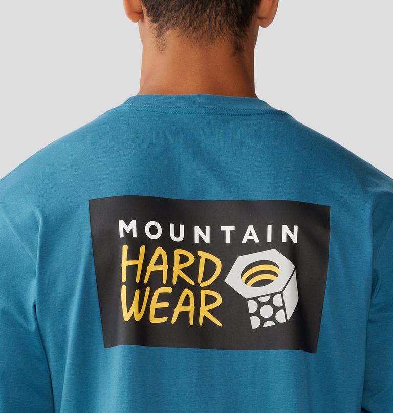 Men's Box Logo Long Sleeve, Color: Baltic Blue, image 5