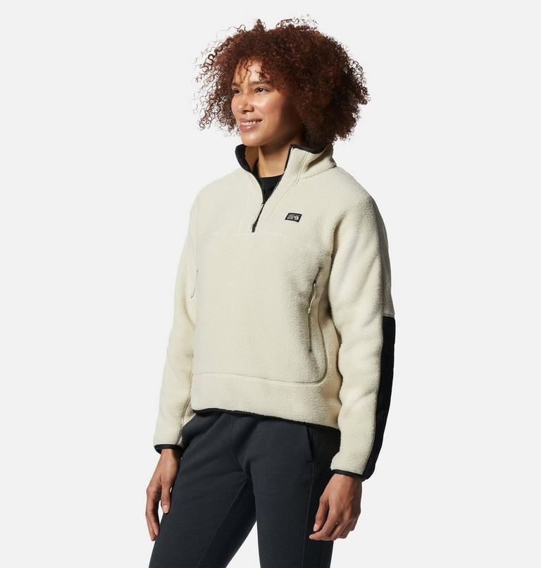 Women's HiCamp Fleece Pullover, Color: Wild Oyster, image 5