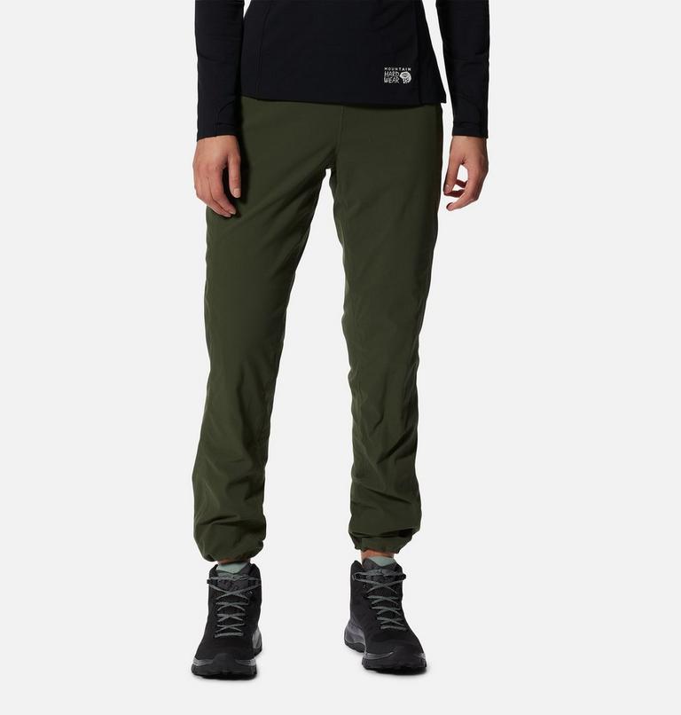 Pantalon taille haute doubl&eacute; Dynama Femme, Color: Surplus Green, image 1