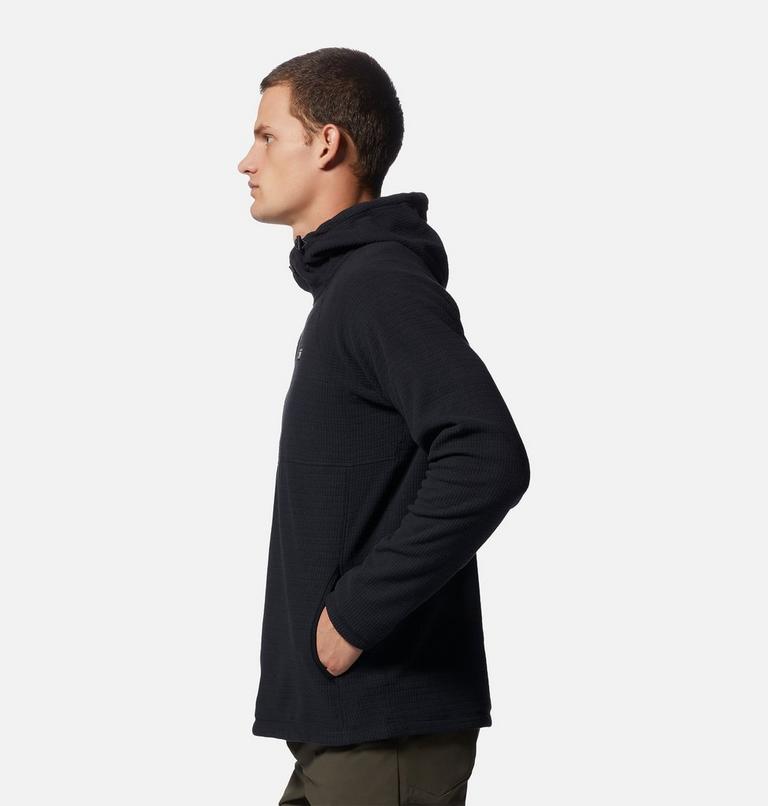Men's Summit Grid Hoody, Color: Black, image 3