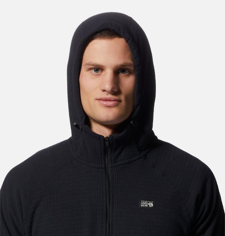 Men's Summit Grid Hoody, Color: Black, image 4