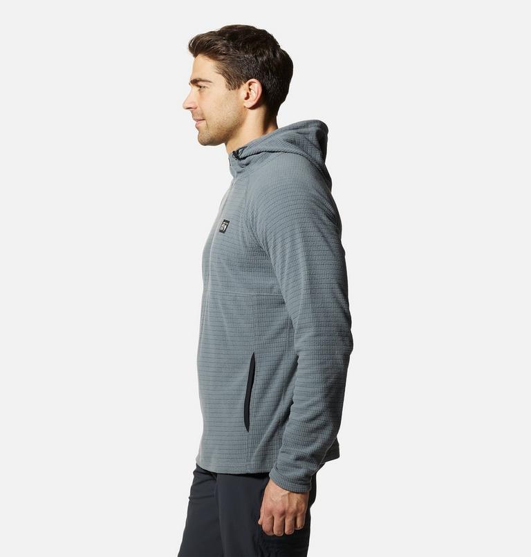 Men's Summit Grid Hoody, Color: Foil Grey, image 3