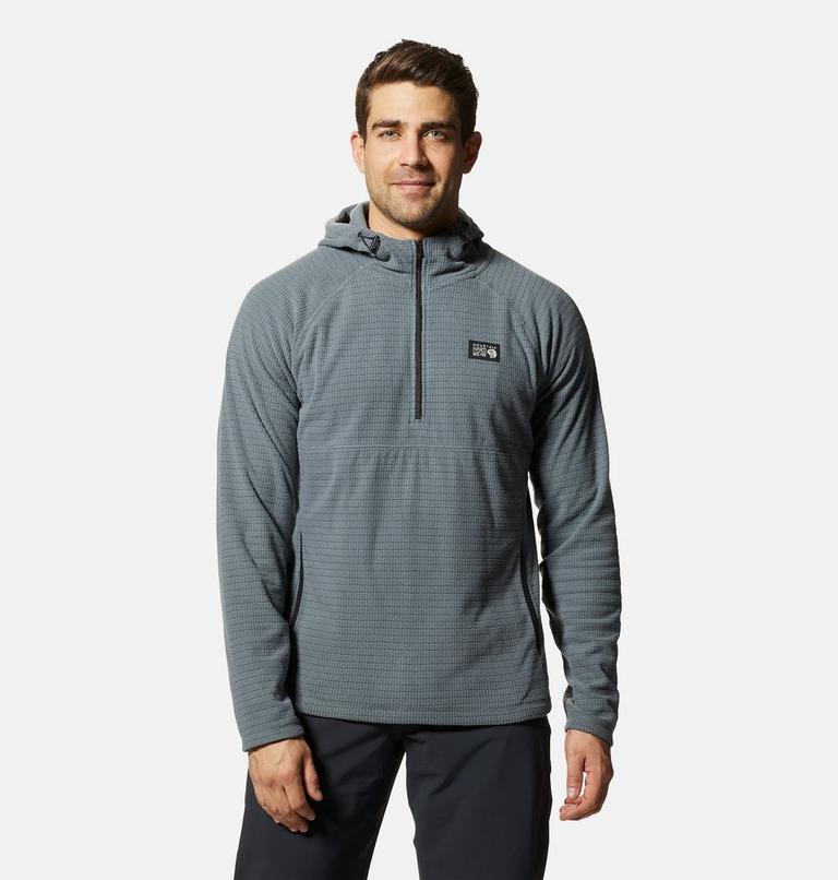 Men's Summit Grid Hoody, Color: Foil Grey, image 1
