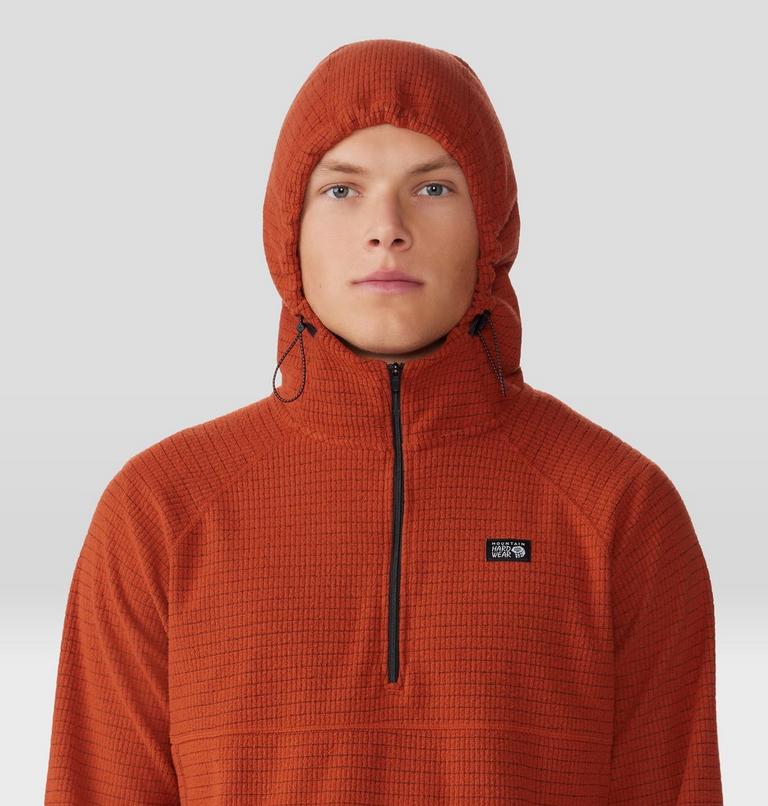 Men's Summit Grid Hoody, Color: Dark Copper, image 4