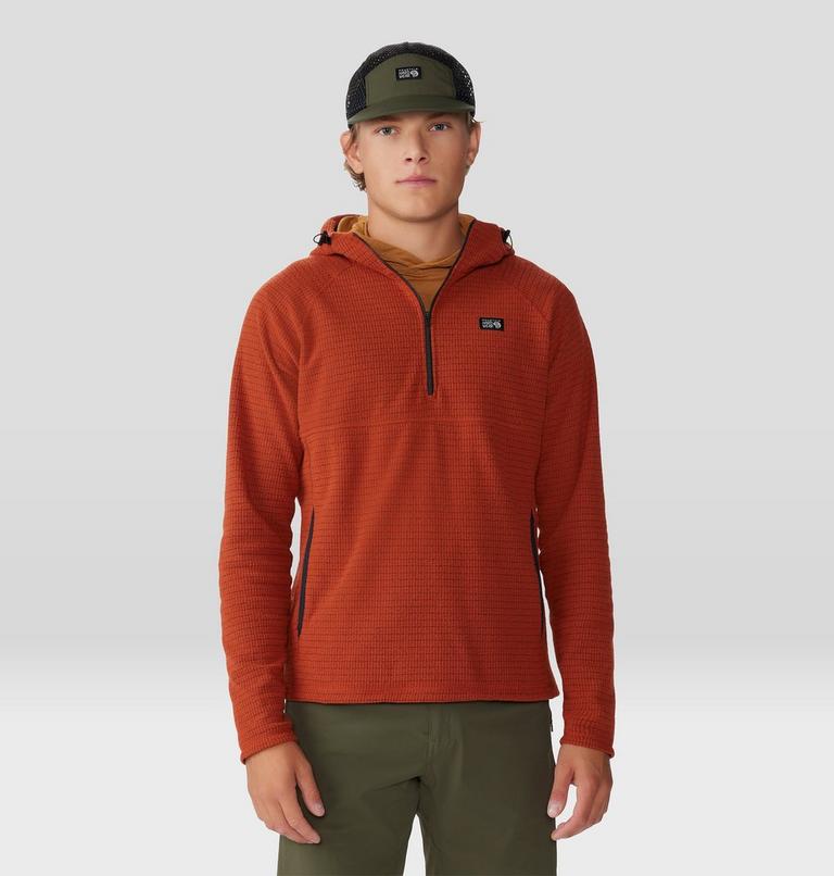 Men's Summit Grid Hoody, Color: Dark Copper, image 6