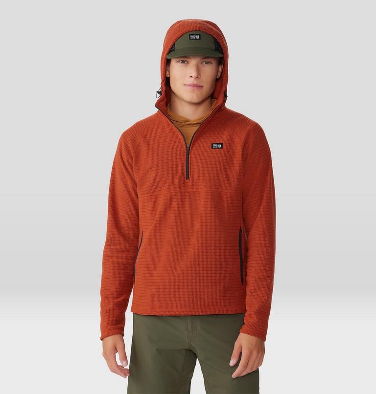 Men's Summit Grid Hoody, Color: Dark Copper, image 1