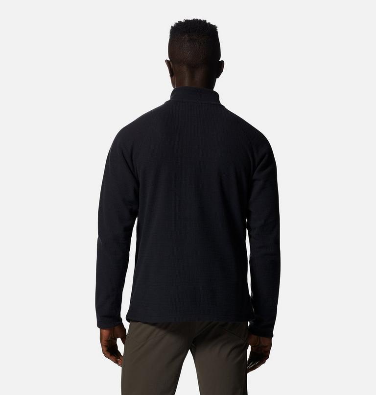 Men's Summit Grid Half Zip, Color: Black, image 2