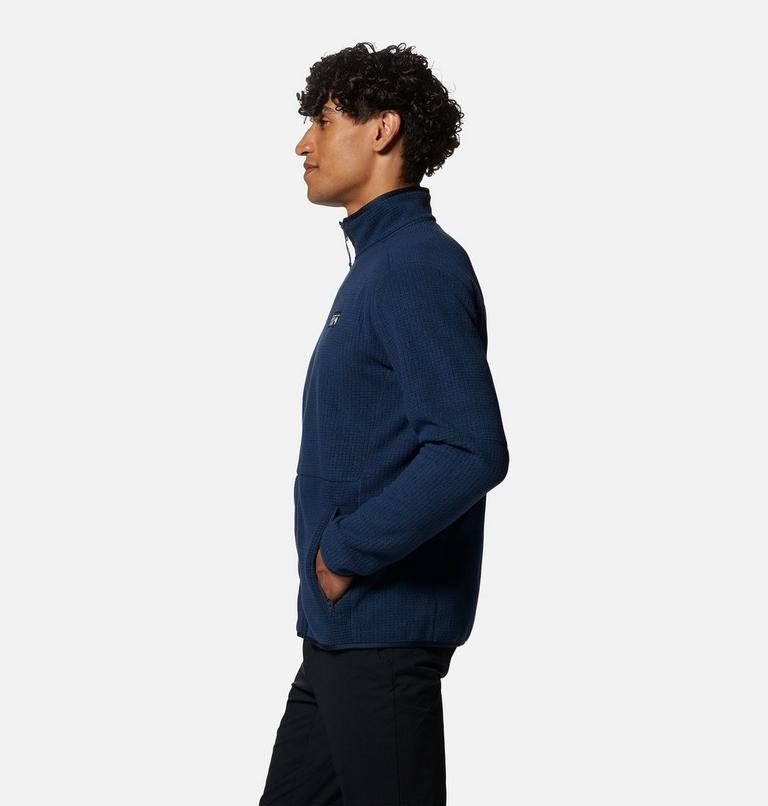 Men's Explore Fleece Jacket, Color: Hardwear Navy, image 3