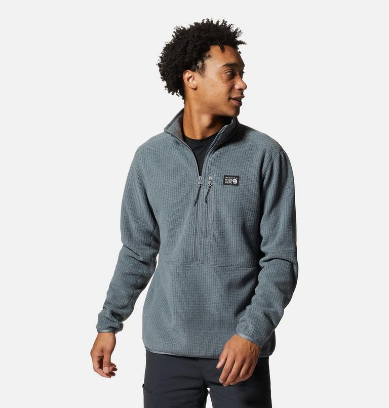 Men's Explore Fleece Half Zip, Color: Foil Grey, image 5