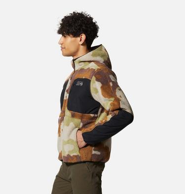 Men's HiCamp Fleece Hoody, Color: Corozo Nut Pines Camo, image 3