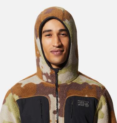 Men's HiCamp Fleece Hoody, Color: Corozo Nut Pines Camo, image 4