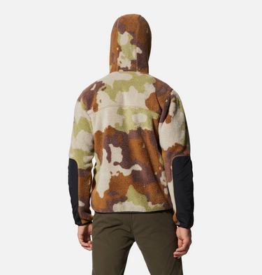 Men's HiCamp Fleece Hoody, Color: Corozo Nut Pines Camo, image 2