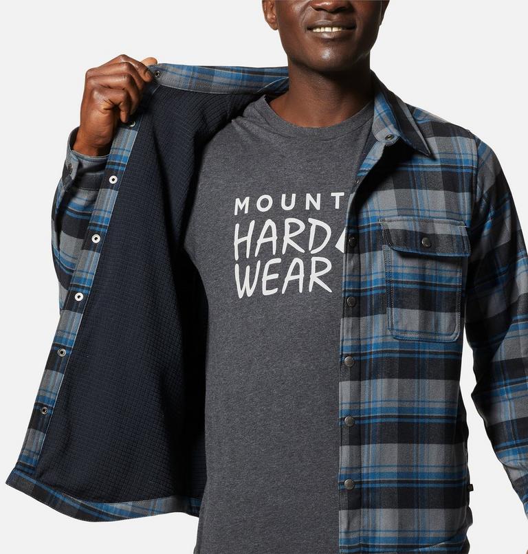 Chemise doubl&eacute;e &agrave; manches longues Outpost Homme, Color: Foil Grey Hot Spring Plaid, image 5