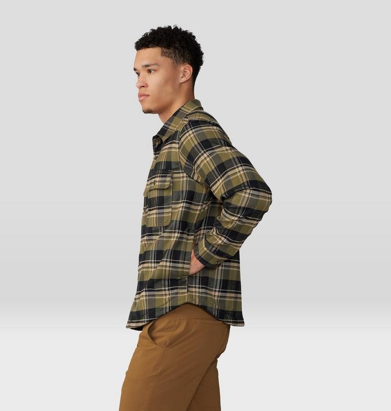 Chemise doublée à manches longues Outpost Homme, Color: Combat Green Hot Spring Plaid, image 3